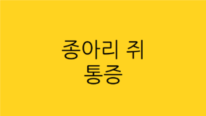 종아리 쥐 통증