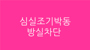 심실조기박동 방실차단