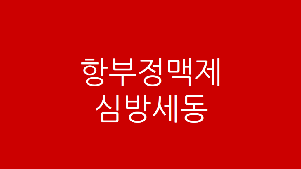 항부정맥제