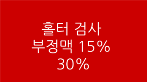 홀터검사 부정맥