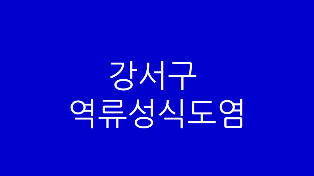 강서구 역류성식도염