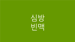심방빈맥